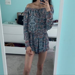 patterned romper